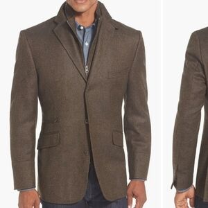 Kroon Brown Ritchie Wool Cashmere 3-in-1 Blazer 46R